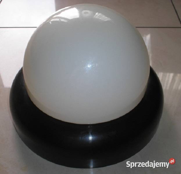Plastikowy plafon kinkiet biały z czarną obwódką Kraków sprzedam