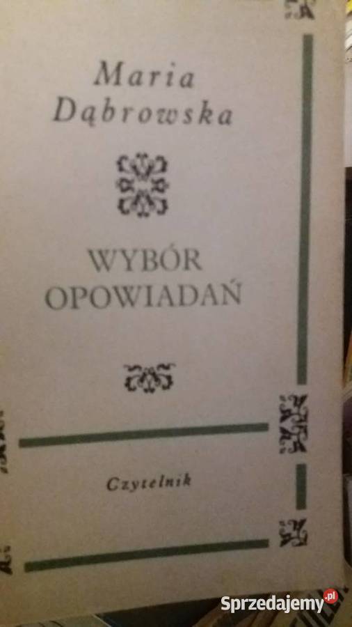 Wybór opowiadań Dąbrowska literatura polska Warszawa