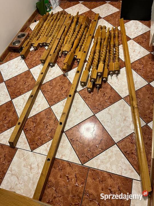 Tralki barierki balustrady wszystko dębowe małopolskie Wielogłowy