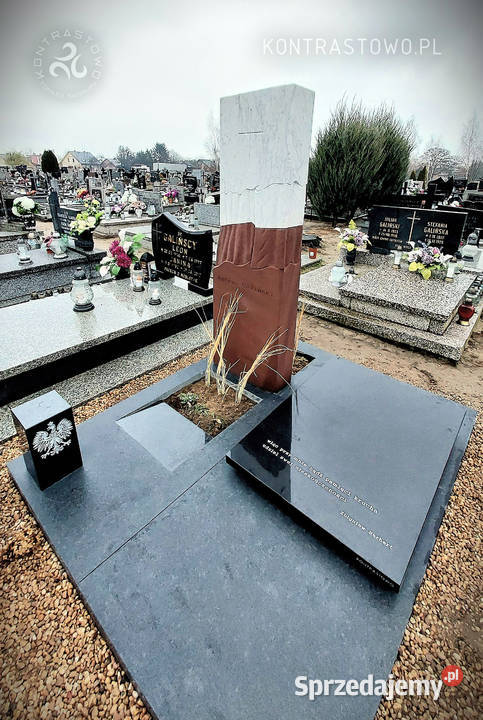 Nowoczesne nagrobki pomniki rzeźbiarskie Łódź