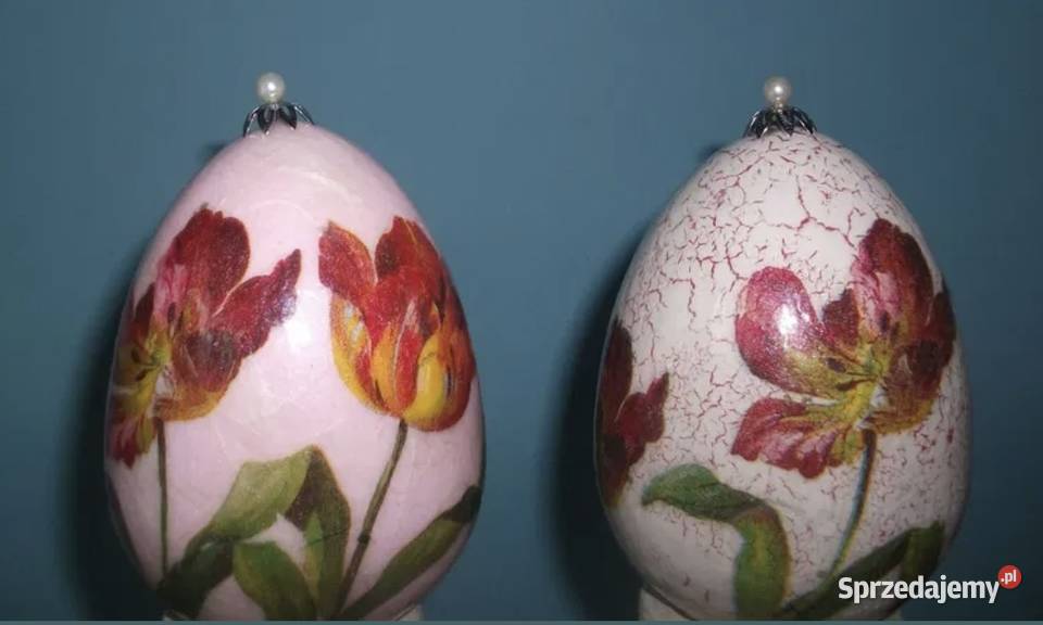 Pisanka kraszanka zdobiona metodą Decoupage Łódź