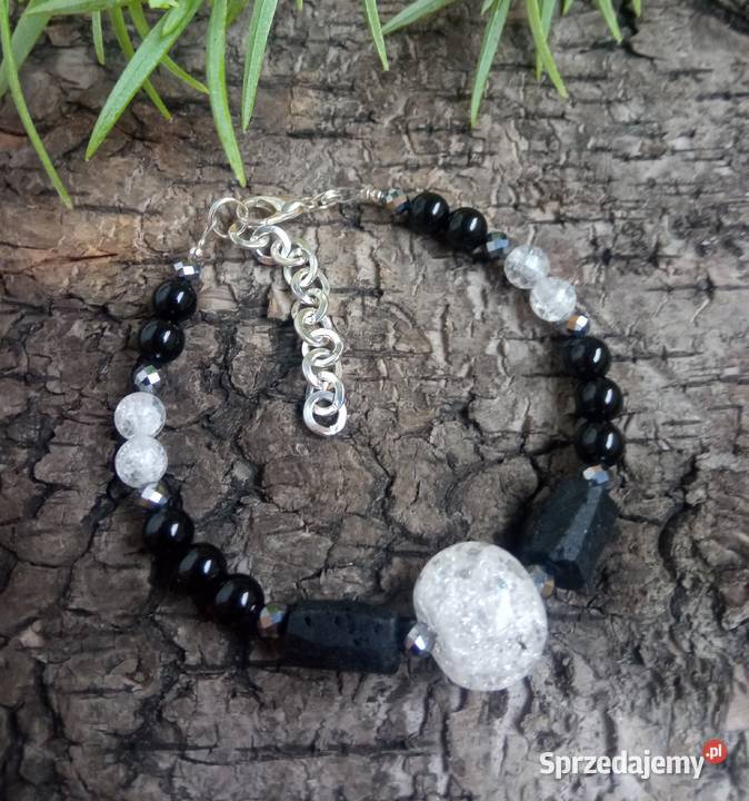 Bransoletka ochronna czarny turmalin i kwarc Czerwionka-Leszczyny