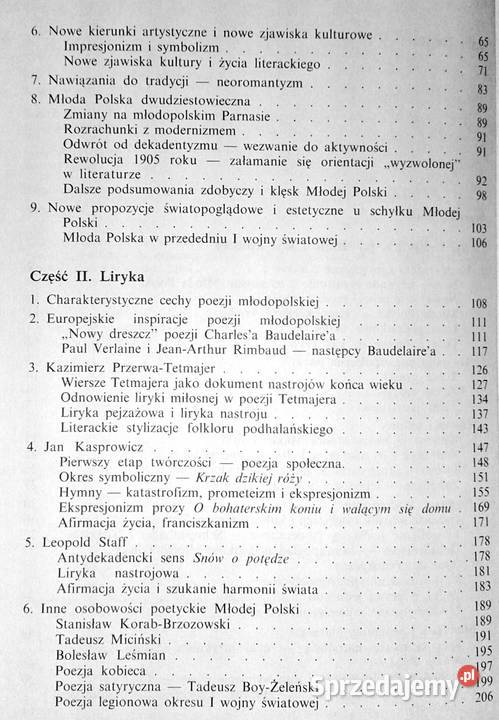 Literatura Młodej Polski Andrzej Z Makowiecki Chełm