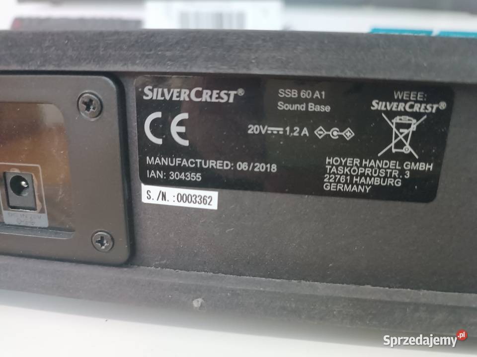 Głośnik stereo soundbar 60 W RMS Silver Crest Libiąż