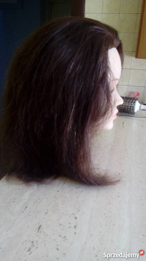 Główka fryzjerska 100 naturalny włos blond 7075 Pozostałe Rawicz