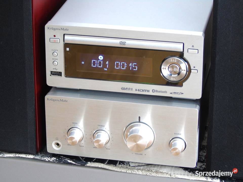 Wieża Kruger matz 1584 pilot USB mp3 BT CD RDS Jasło