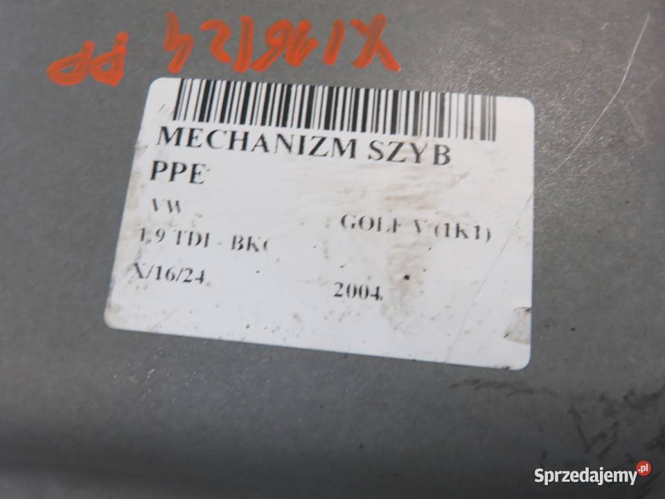 PODNOŚNIK SZYBY PRAWY PRZEDNI VW GOLF V