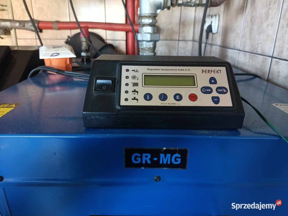 Kocioł grzewczy piec GRMG 27kW boiler pompy Trąbki Wielkie