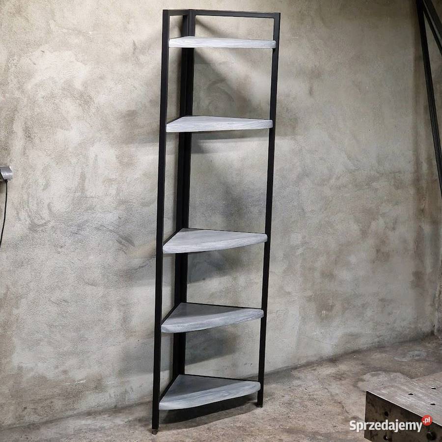 Regał NA WYMIAR narożny dąb sosna loft