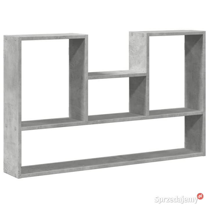 Półka ścienna szarość betonu 99x15x60 WM853239 Półki mazowieckie Warszawa