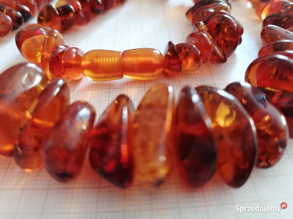 Naszyjnik Bursztyn koniakowy podlaskie