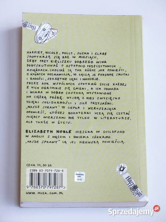 Nasze sprawy Elizabeth Noble miękka Kraków