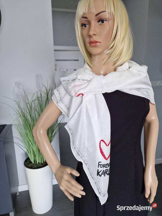 Oryginalna biała chusta apaszka Dla kobiet