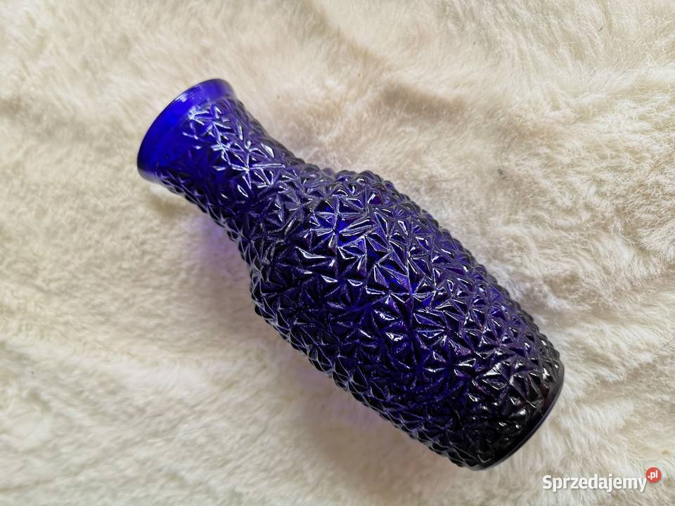 Wazon kobalt Lodowy Grys Prądniczanka Porcelana i szkło Toruń