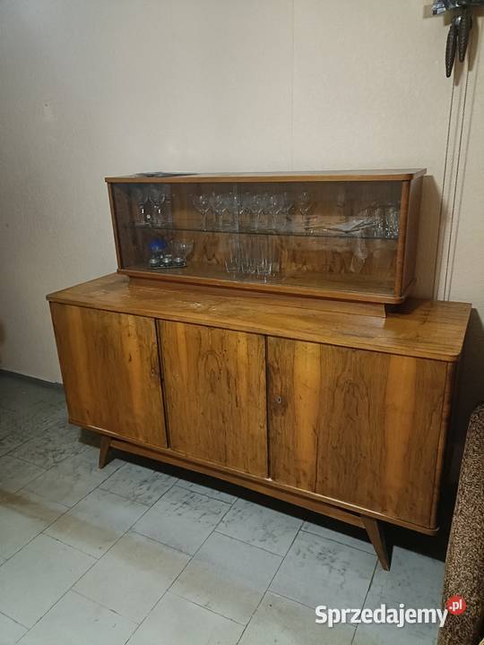 Komoda z nadstawką kredens PRL Kredensy i witryny Łódź
