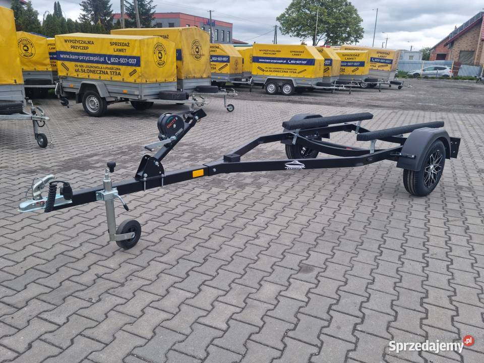 Przyczepa pod skuter Czarna aluminiowe felgi mazowieckie