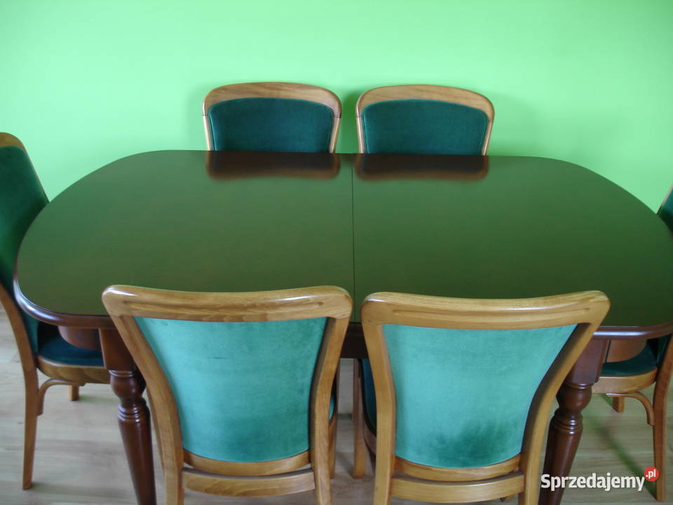 Stół krzesła Bydgoskie Fabryki Mebli Louis Zawiercie