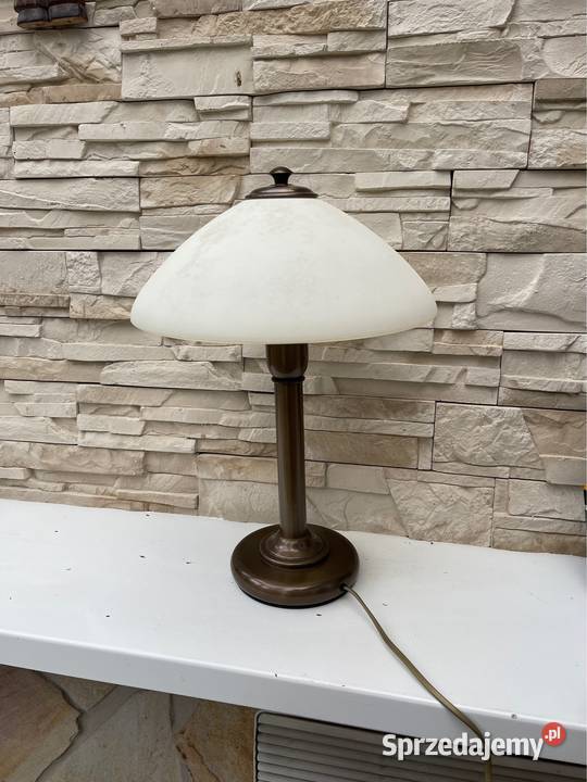 Piękna lampa metal szkło Bystrzyca Kłodzka