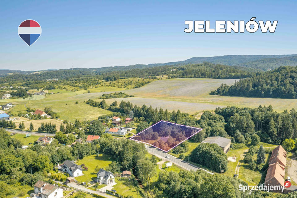 Na sprzedaż 3921 m DK8 z mediami 3921m2 Jeleniów