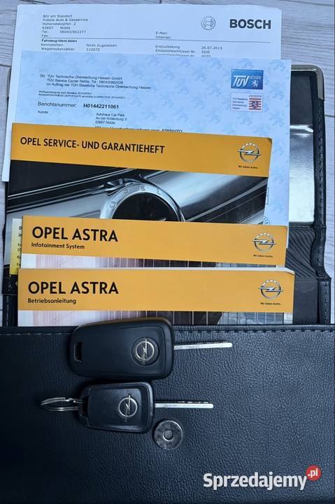 Opel Astra J 14t Polift Oryginalny lakier sprowadzony