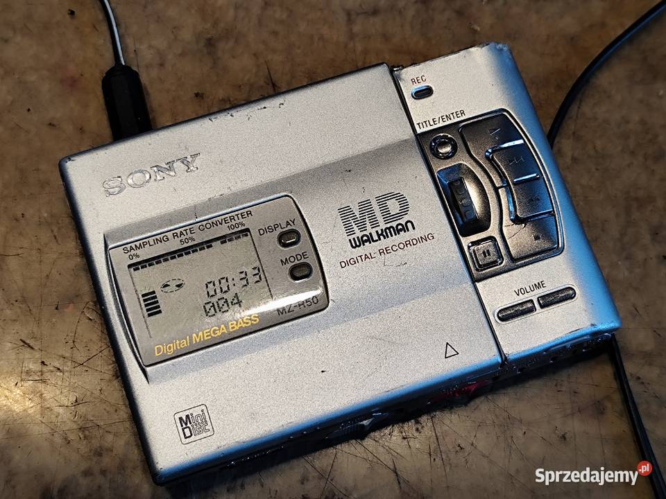 Walkman MD Sony MZR50 Elektronika zachodniopomorskie Grabowo