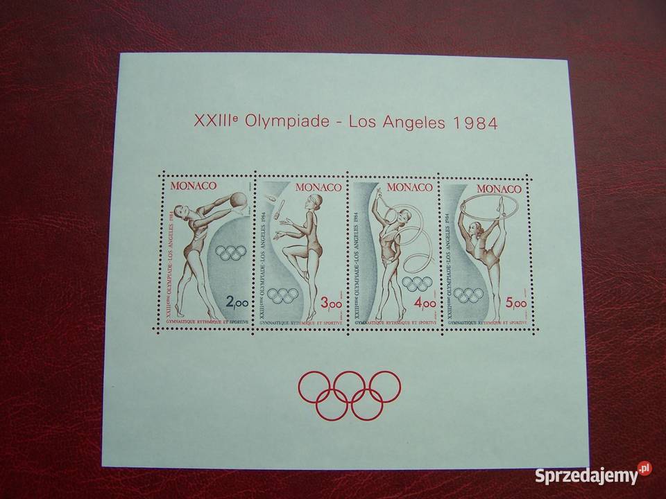 Monako 1984 MNH Sport Olimpiada Los Angeles 84 Tychy