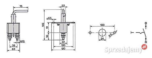 Wyłącznik główny akumulatora 1300200001 Osprzęt roboczy
