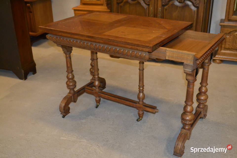 stolik pomocnik eklektyczny dąb śląskie Będzin