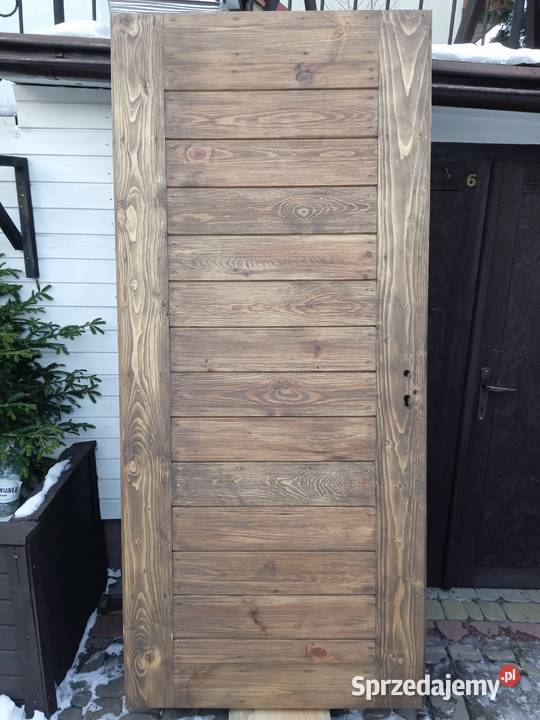 Drewniane drzwi ocieplane Bielsk Podlaski