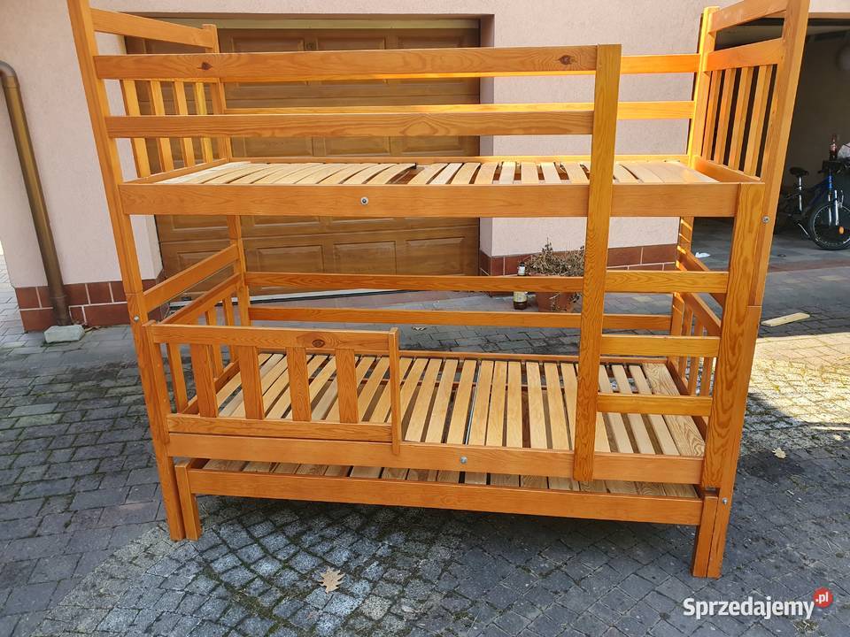 Łóżko piętrowe 3 osobowe z szufladami