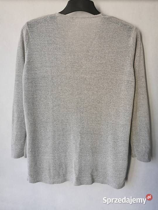 bluzka damska 4648 55 viskoza szary/srebrny Lublin