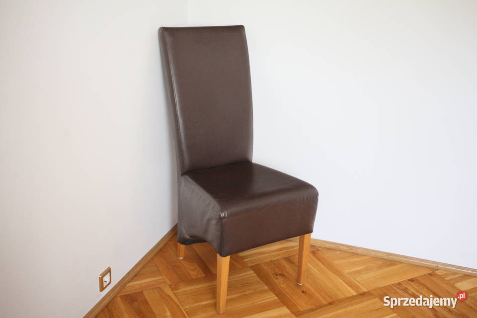 Krzesła tapicerowane skóra ładne Stoły, krzesła, biurka Góra