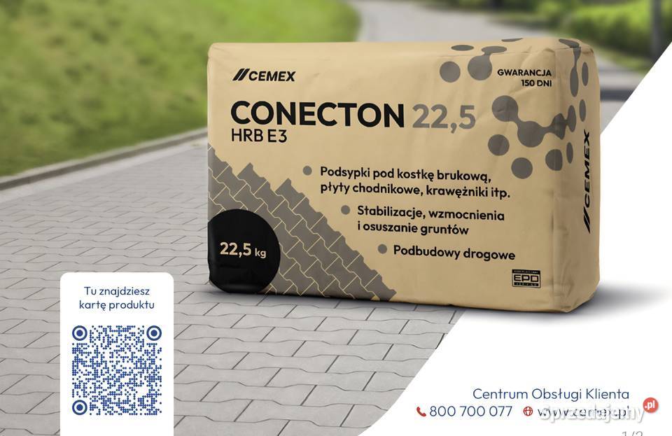 Cement Cemex Conector 225 podsypka brukarski Będków sprzedam