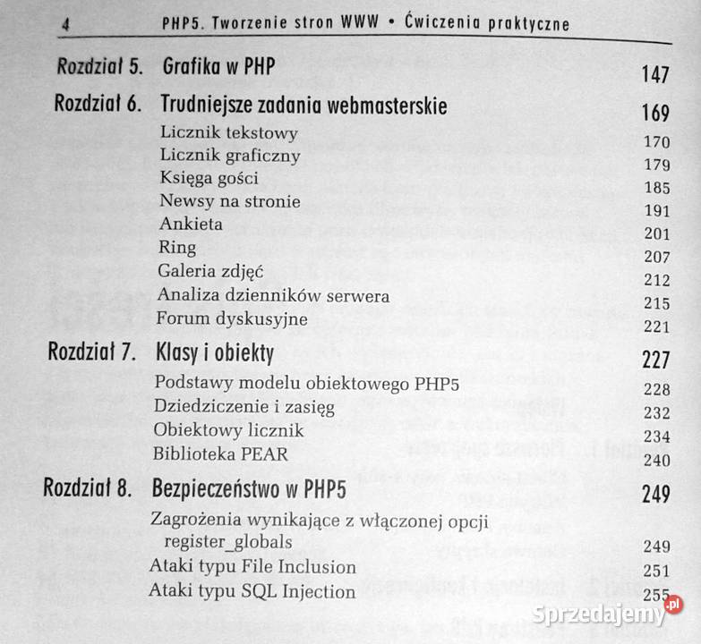 PHP5 Tworzenie stron WWW Ćwiczenia praktyczne