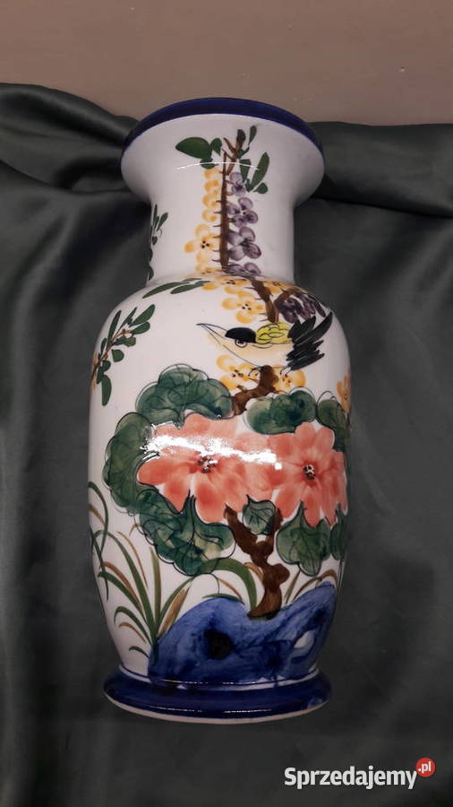Wazon ceramiczny ręcznie malowany hand painted Głuchołazy