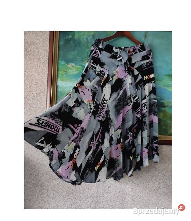 szeroka rozkloszowana spódnica komiks vintage Rozmiar 42(XL) Kielce