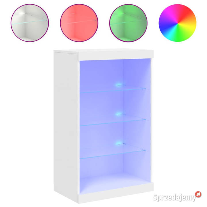 Szafka z oświetleniem LED biała 605x37x100 Pozostałe Warszawa