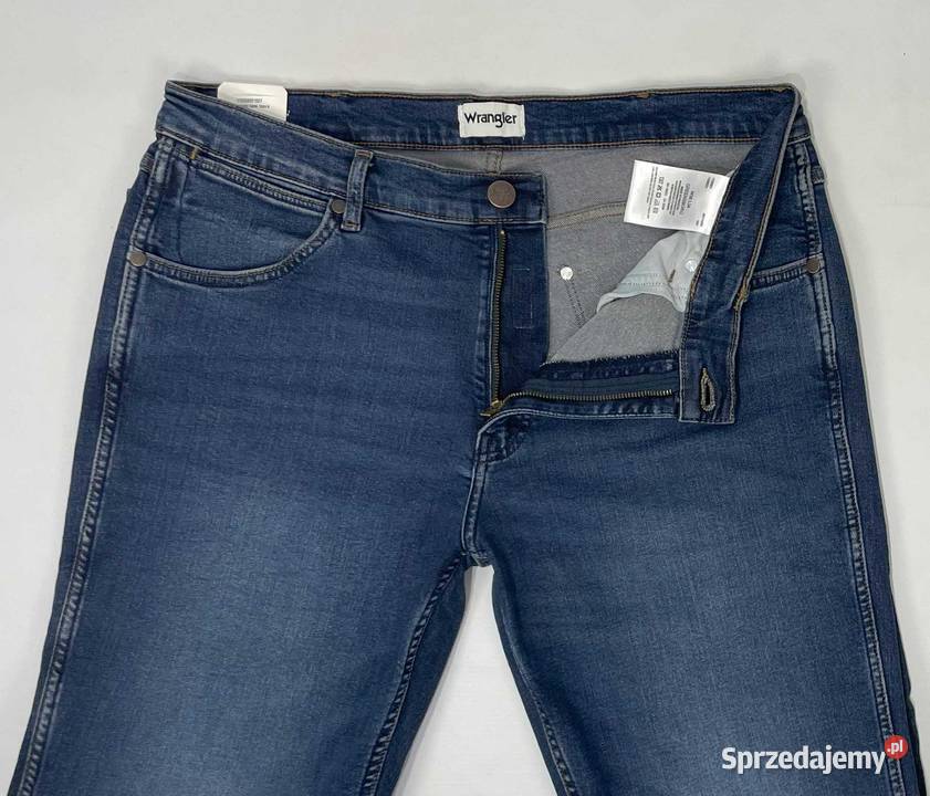 Spodnie męskie jeansy Wrangler Greensboro 803 niebieski Odzież i bielizna męska Wrocław sprzedam