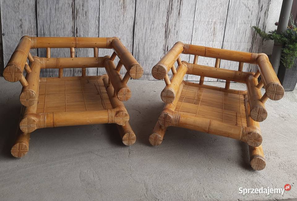 fotele bambusowe 837