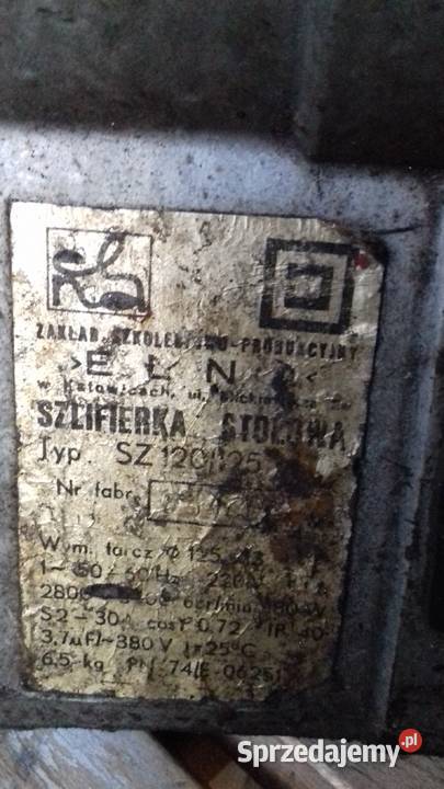 Szlifierka stołowa Elna SZ 120125 Bytom sprzedam