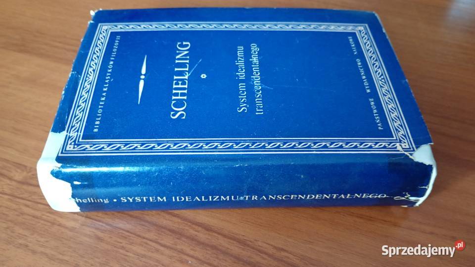System idealizmu transcendentalnego O historii twarda z obwolutą pomorskie Gdańsk sprzedam