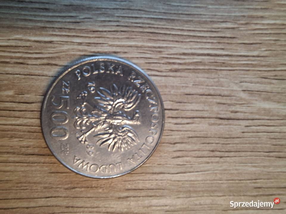 Moneta 500 Władysław II Jagiełło 1989 Cybinka