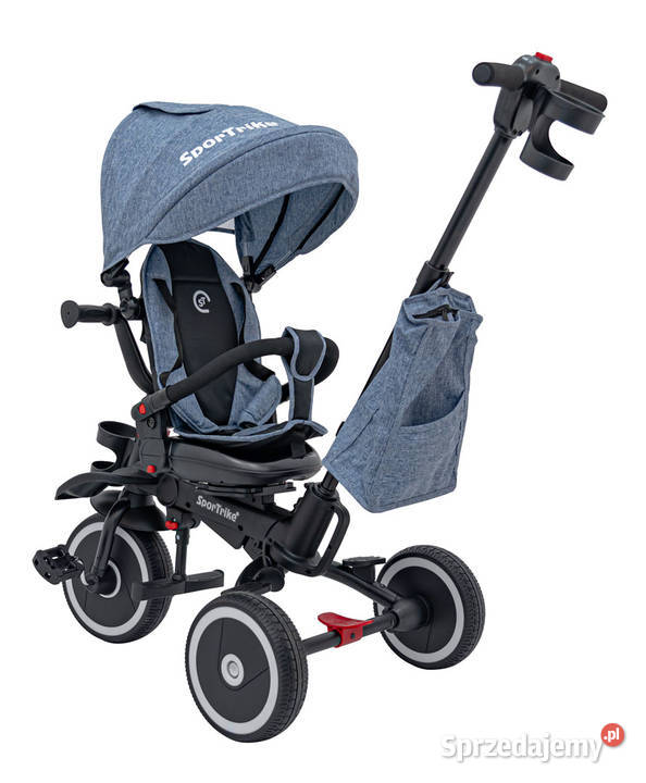 Rowerek Trzykołowy RIDER niebieski koła EVA z mazowieckie Warszawa sprzedam