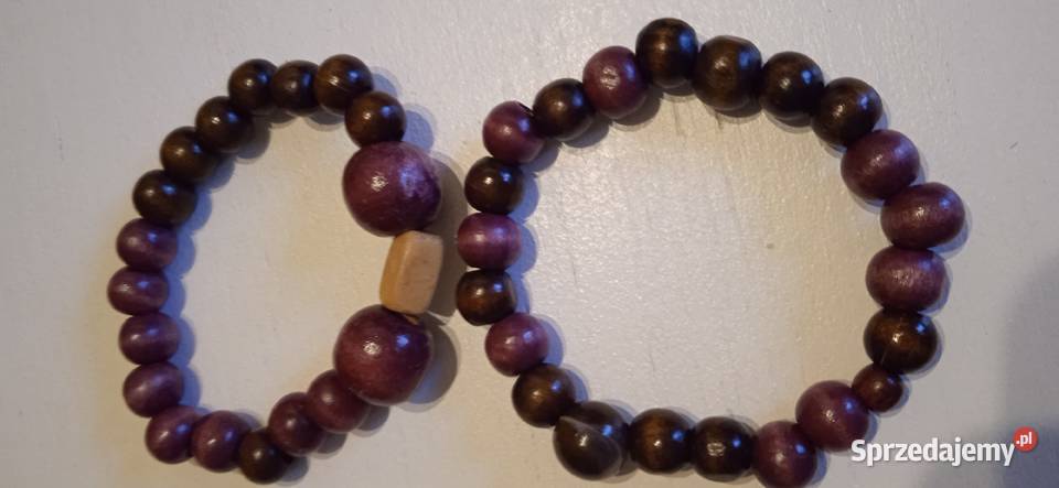 BRANSOLETKI Z NATURALNEGO DREWNA Z AMERYKI Piła