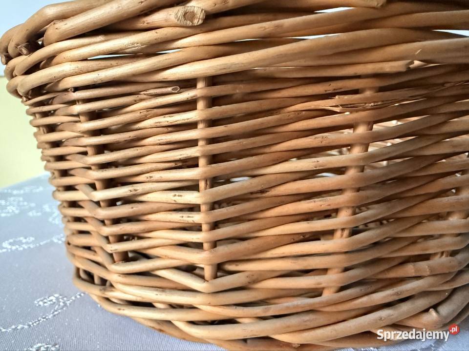Koszyk wiklinowy ręcznie pleciony naturalny sprzedam