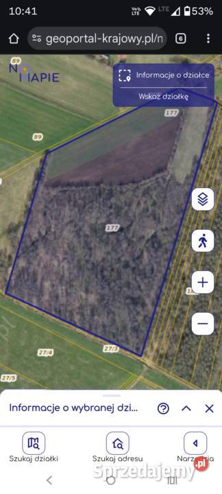 Sprzedam działkę Sprzedaż Truszki-Zalesie sprzedam