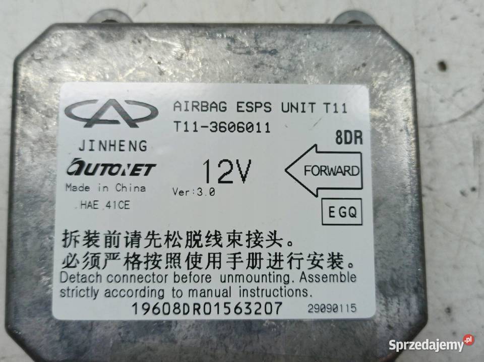 SENSOR AIRBAG CHERY TGGO T11 T113606011 DR Komputery