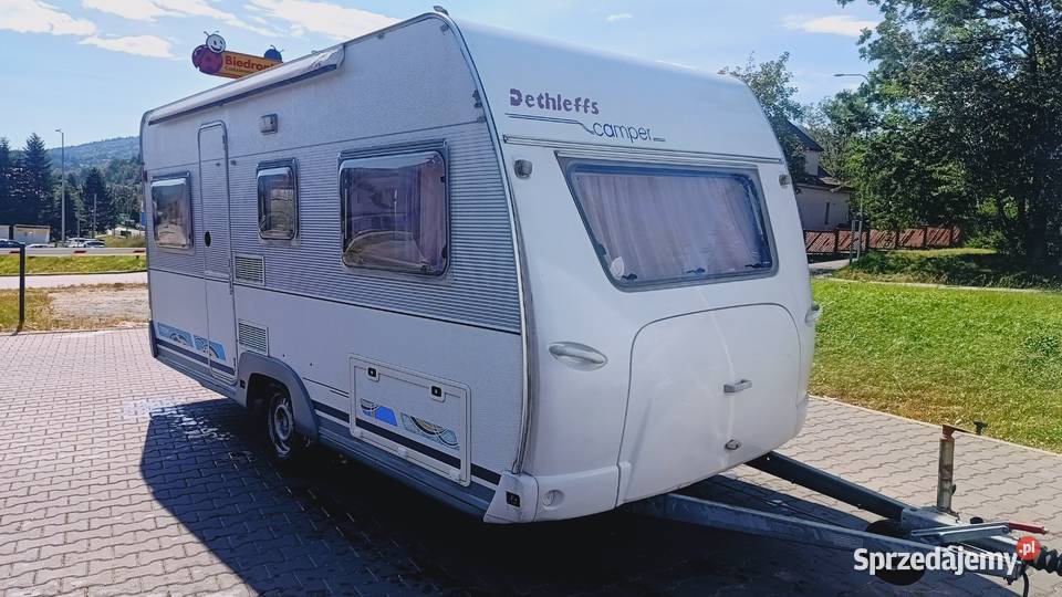 przyczepa kempingowa campingowa kemping OKAZJA śląskie Międzybrodzie Bialskie