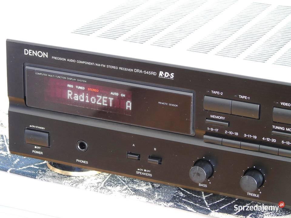 Amplituner Denon DRA545 RD sprawny i ładny Jasło sprzedam