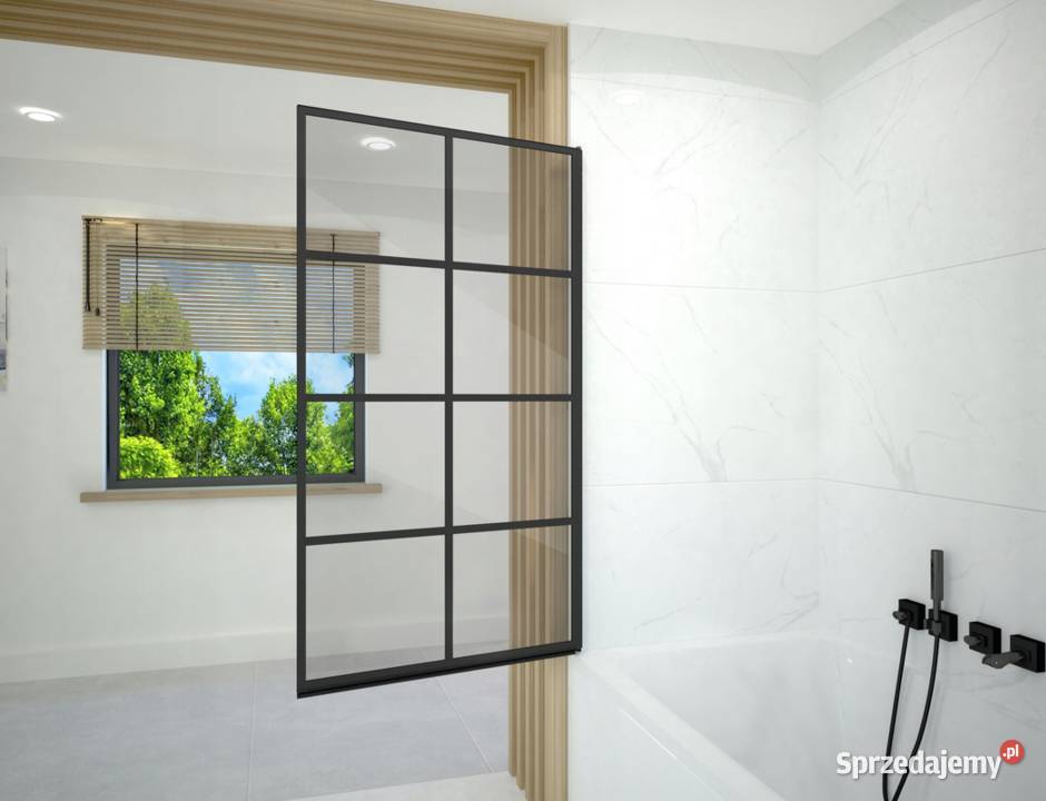 PARAWAN NAWANNOWY czarny kratka 80x140 Czarna Choroszcz